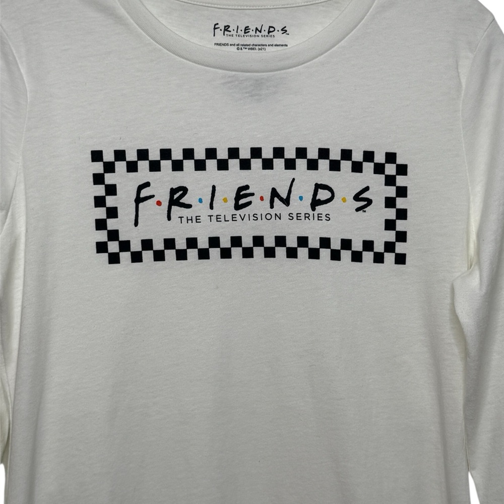 Friends White Graphic Long Sleeve Tee Medium - Picture 4 of 6